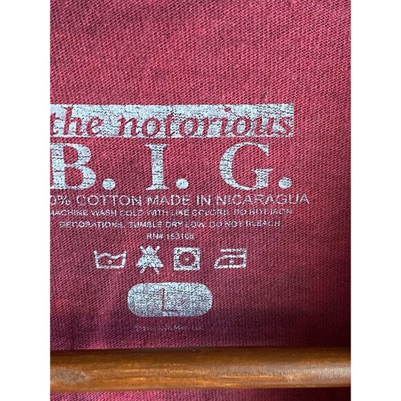 Biggie Notorious B.I.G. Red Tour T-Shirt Men's L Tie Dye Print Music Band - Picture 7 of 11